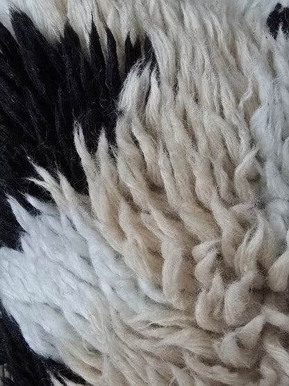 KUDDFODRAL Ull svart/beige/natur