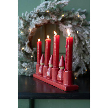 TOMTE LJUSSTAKE Röd