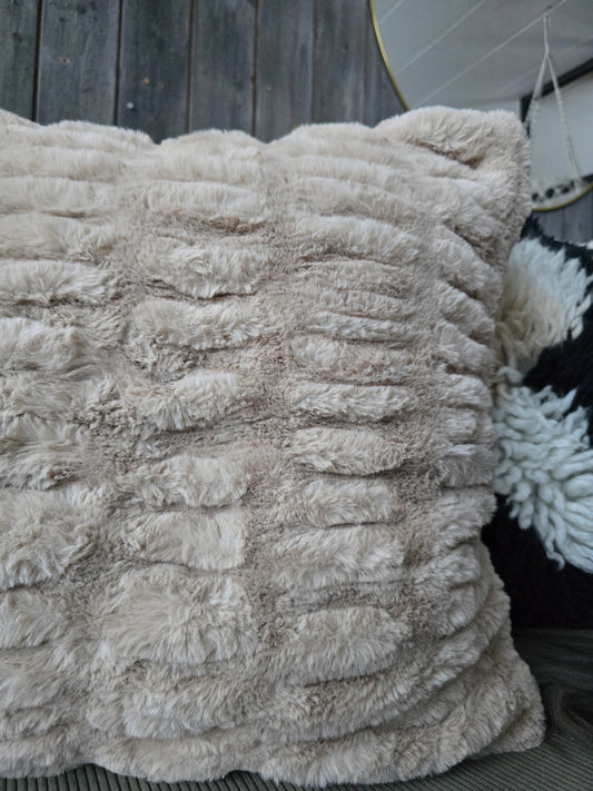 KUDDFODRAL Fuskpäls Beige 50x50