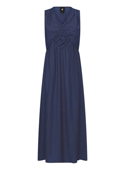 KLÄNNING Dalia Flätad Navy