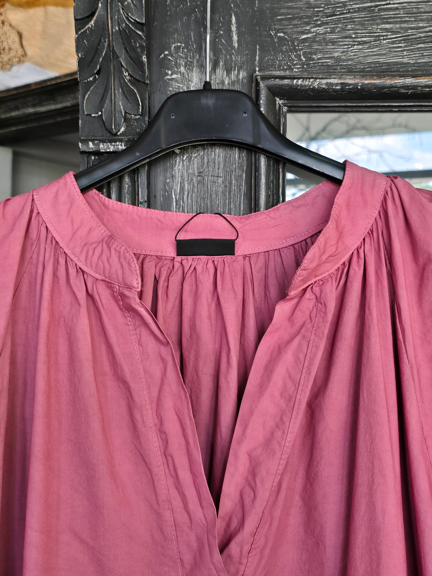 KLÄNNING Ballongärm Rosépeppar
