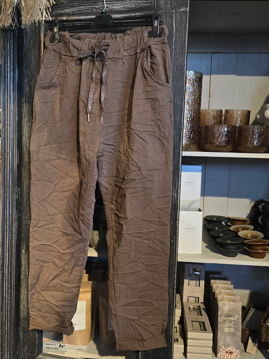 STRETCHBYXA Cozy pants Espresso