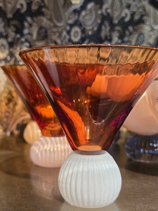 COCKTAILGLAS Brown/creme