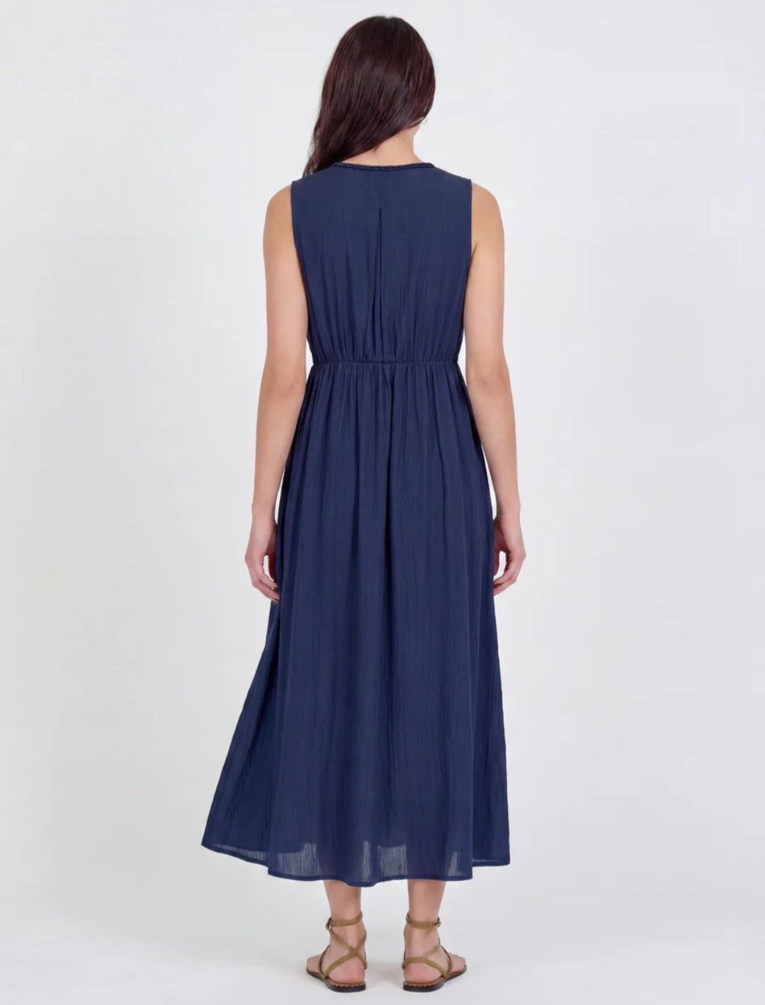 KLÄNNING Dalia Flätad Navy