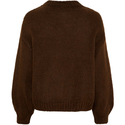 STICKAD TRÖJA Smile Brun