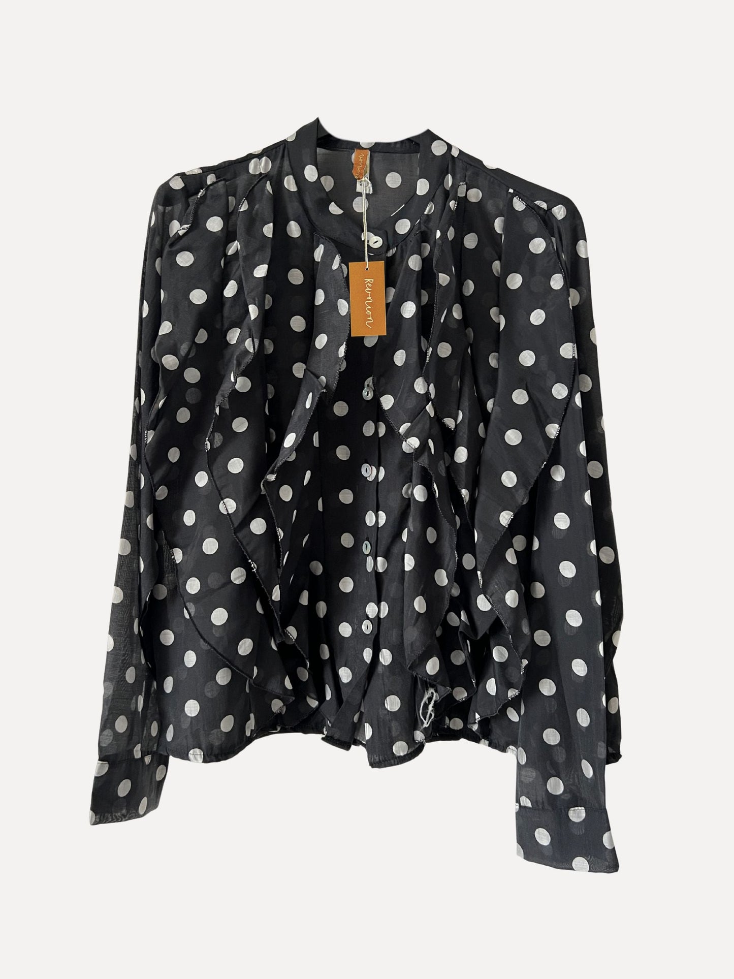 BLUS Dark grey Vita prickar