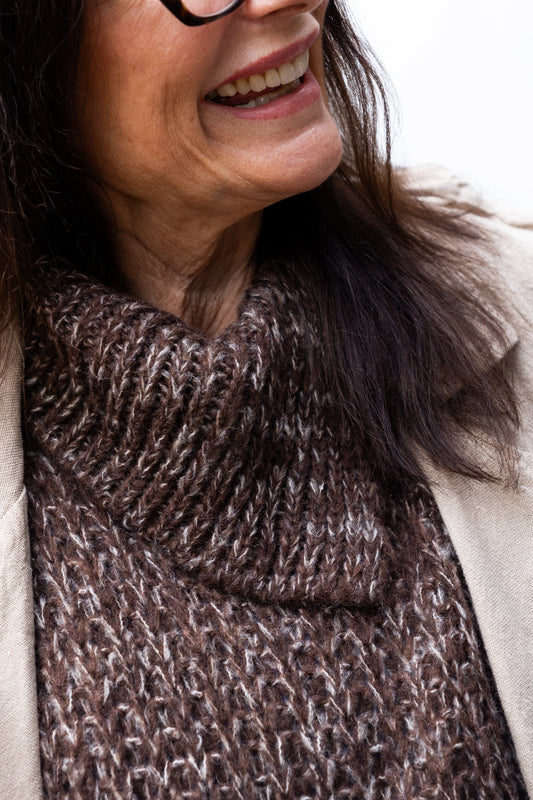 STICKAD TRÖJA Espresso